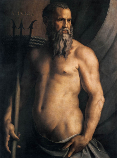 Portrait of Andrea Doria as Neptune Bronzino